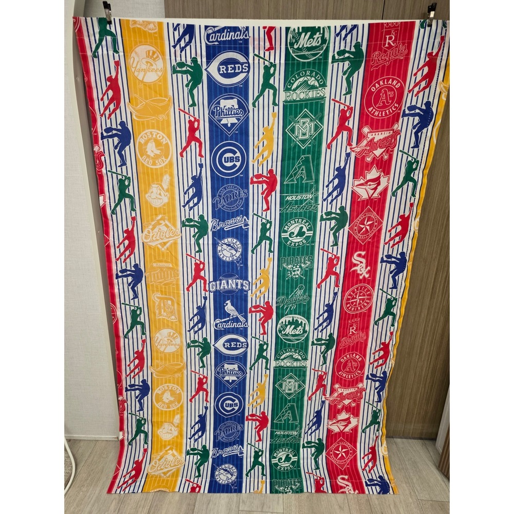 90s Retro Flat Curtin MLB All Over Print Bibb Company Home Multi Curtin